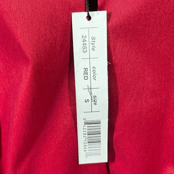 NEW Samuel Dong Jacket Womens Small red blazer designer colorful classic - Picture 6 of 13